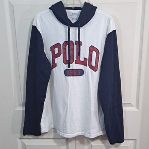 Polo by Ralph Lauren lightweight cotton knit hoodie - Med